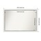 Eva White Silver Narrow Non-Beveled Custom Framed Bathroom Vanity Wall Mirror